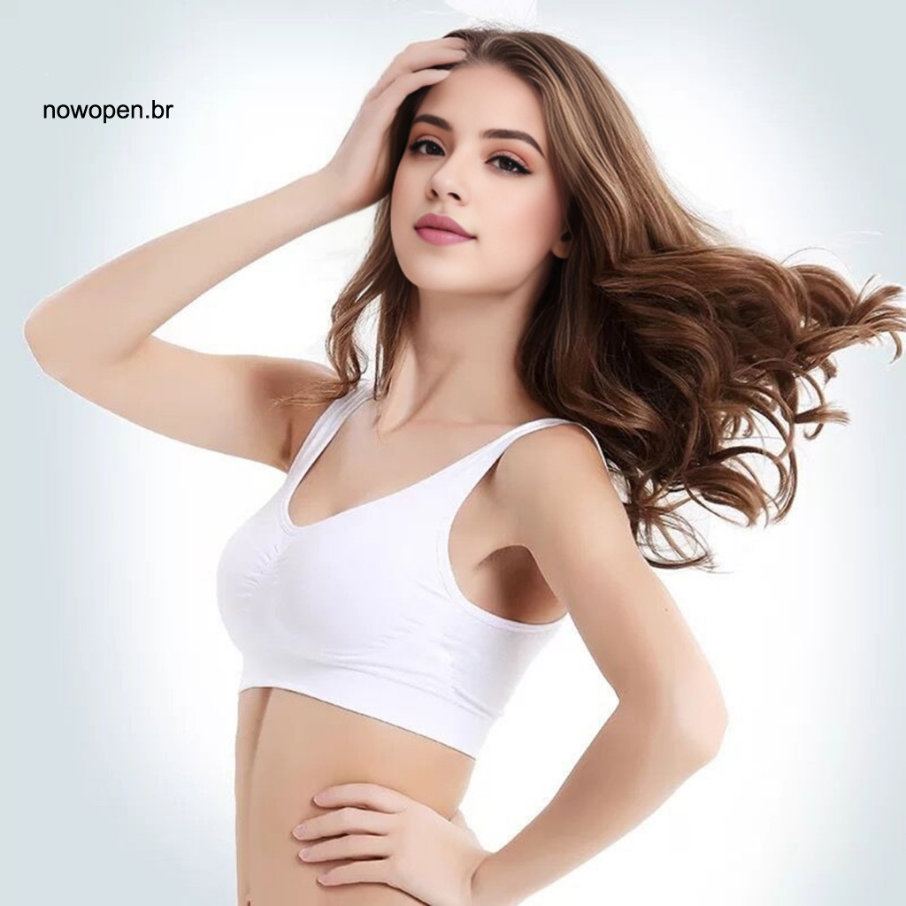 Moldless Cup Bra Full Sports Women’s Wire-free Push-up Wide Straps Plus Size High Elasticity Smooth Shape Support Unde