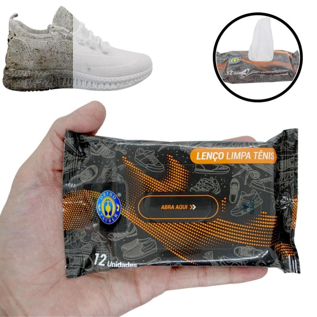 Lenços Limpa Tênis Mágico Limpeza Profunda Calçados Sneakers Solado Branco Couro Tecido Sujeira