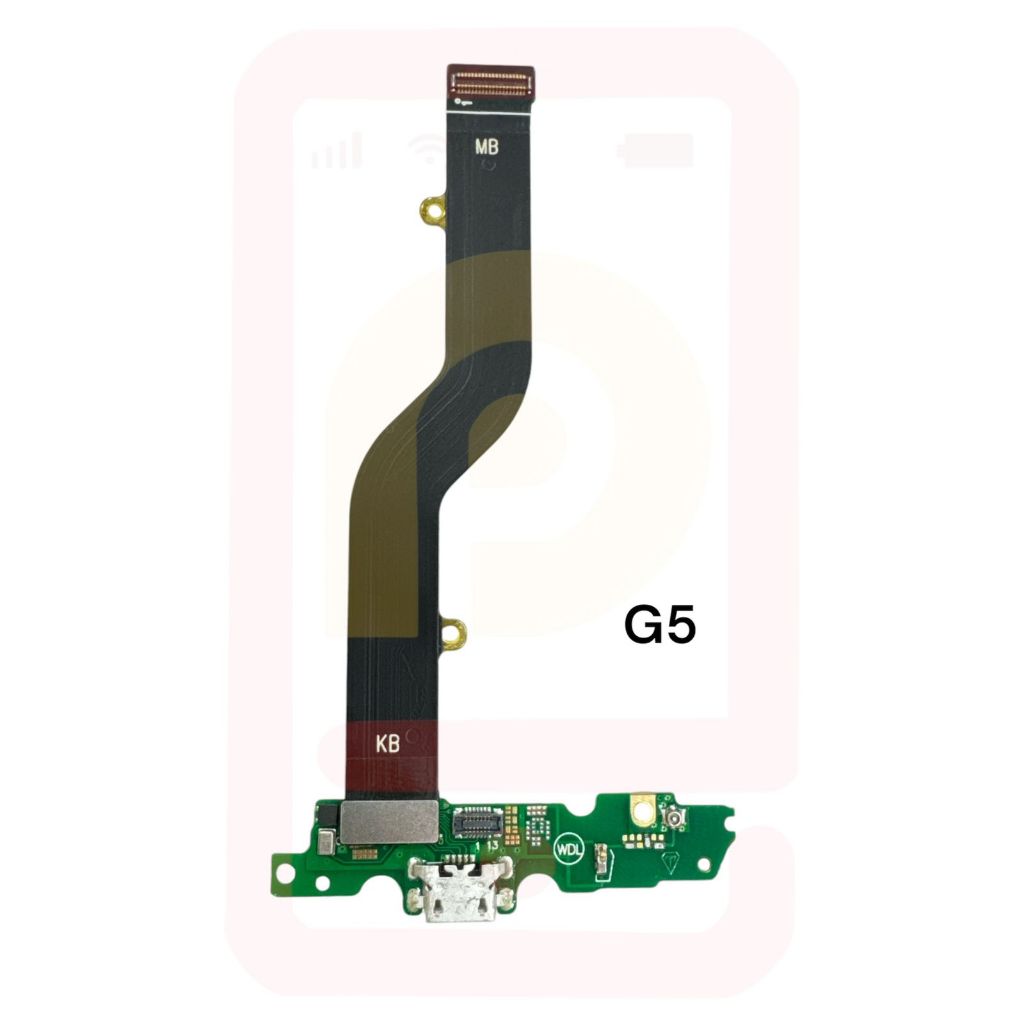Placa De Carga + Flex Main Moto G5