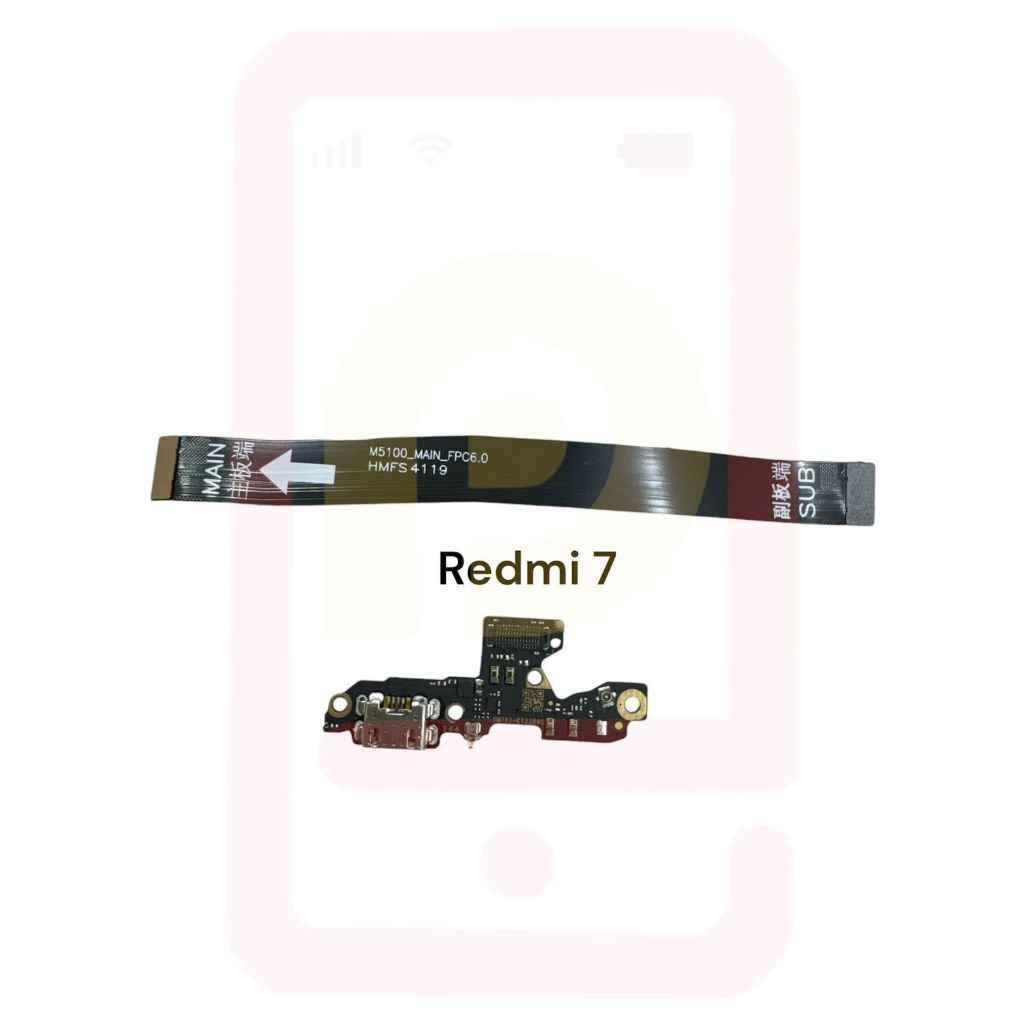 Placa De Carga + Flex Main Redmi 7