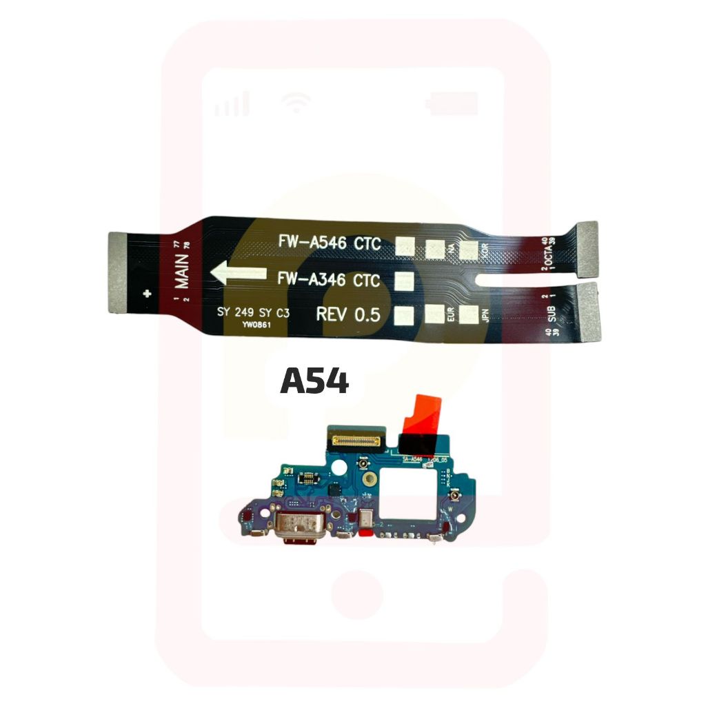 Placa De carga + Flex Main Galaxy A54