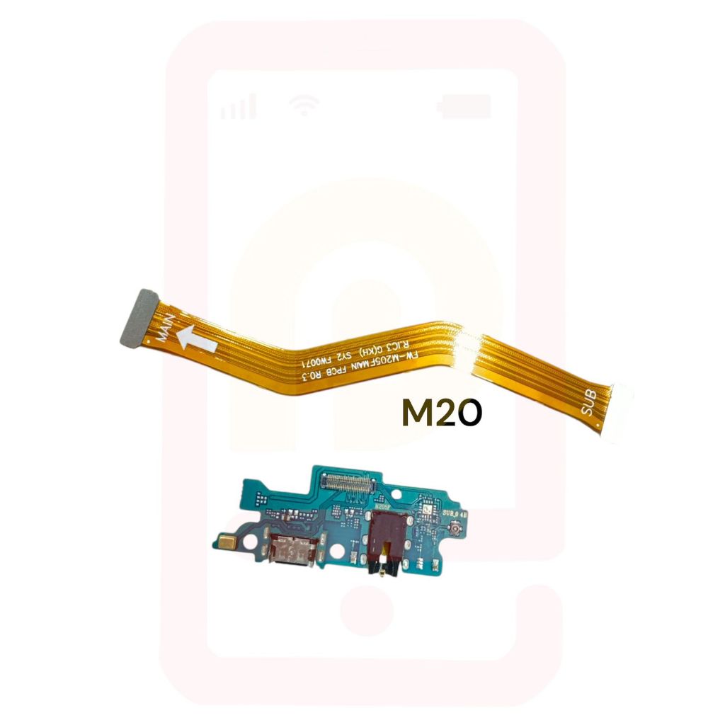 Placa De Carga + Flex Main Galaxy M20