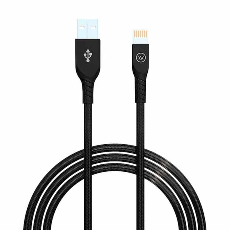Cabo iPhone USB para Lightning Iwill Strong 1,2m Preto 5 Anos de Garantia