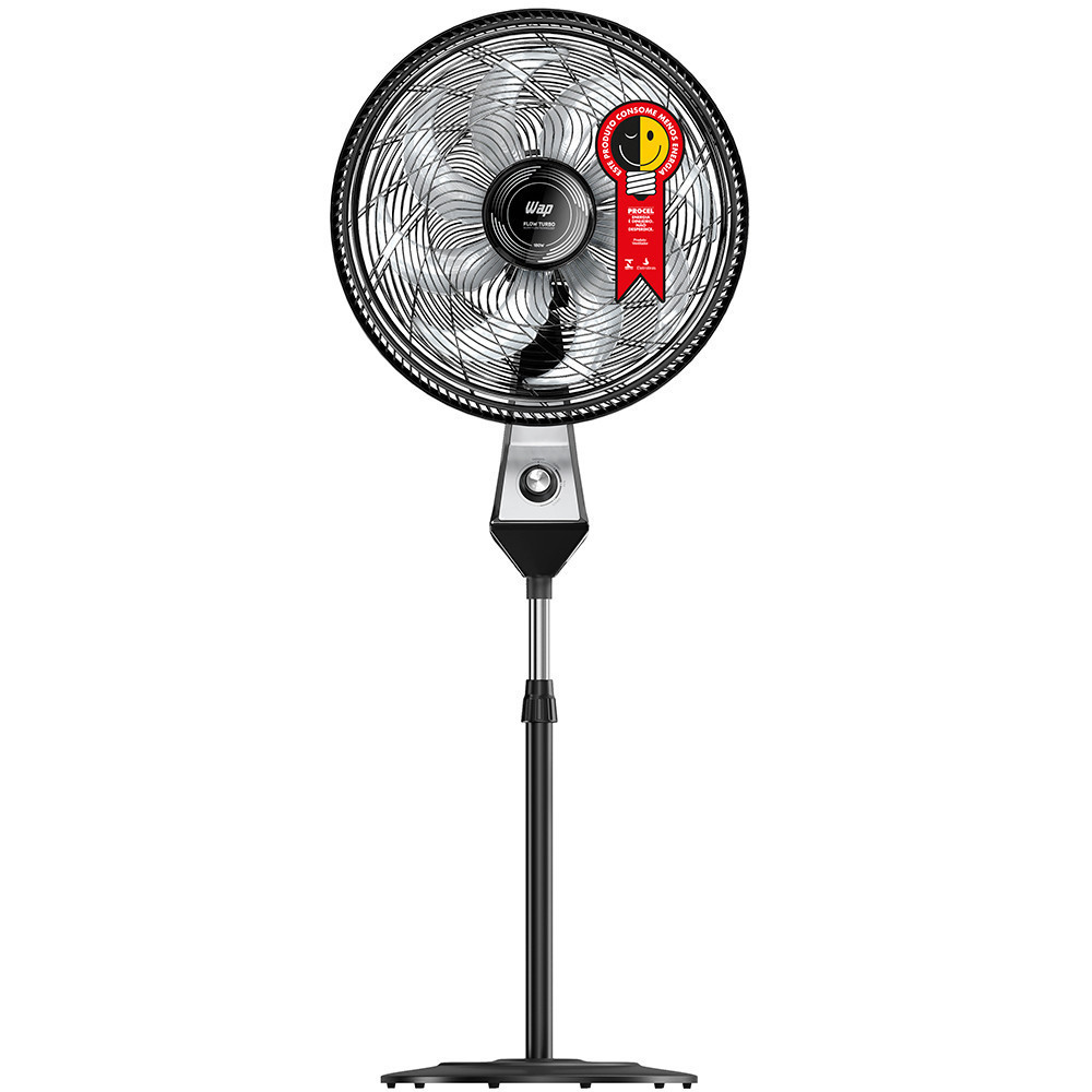Ventilador Wap Flow Turbo 50cm 8 Pás 3 Velocidades 180W - Novo - Completo