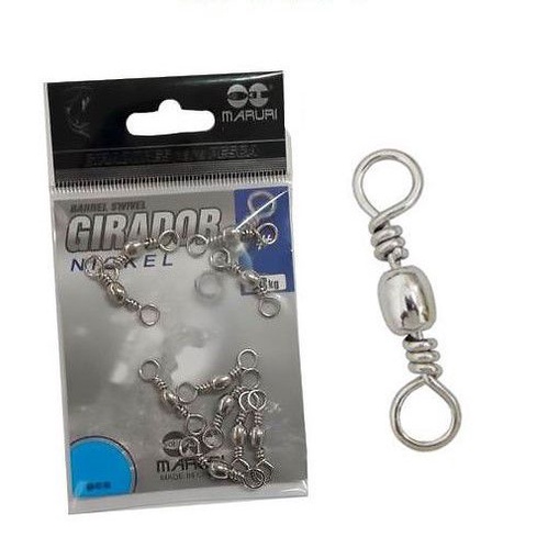 Cartela Girador Simples Nickel Barrel Swivel G1005N