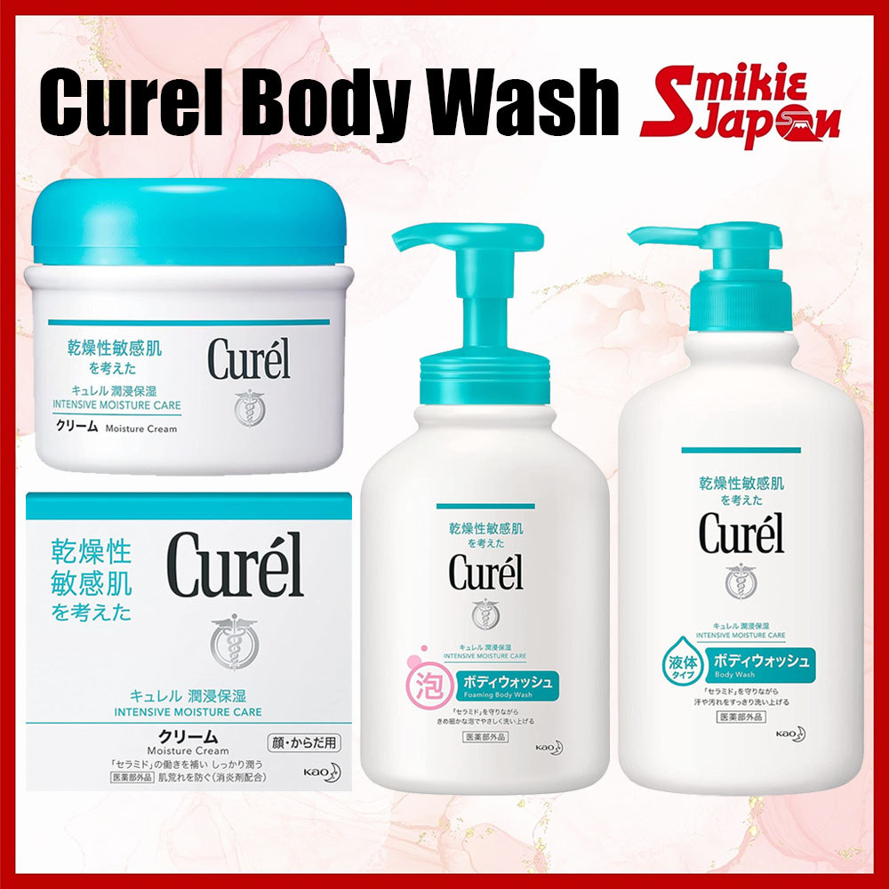 Curel Body Wash / Foaming Body Wash/ Moisture Cream For Dry & Sensitive Skin Body Care Made In Japan