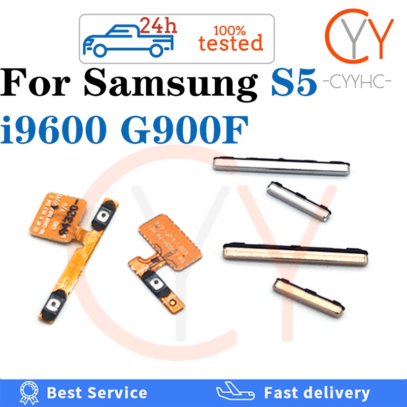 Volume Botão Power Switch On Off Flex Cable Para Samsung Galaxy S5 G900F G900H G900I G900 i9600 G900FD G900MD Cabo Peças De Reposição
