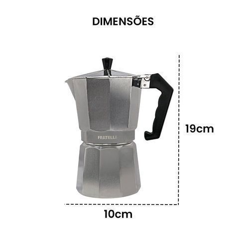 🔥 Moka Italiana Original 9 Xícaras Alumínio | Cafeteira Café Espresso rapido e pratico