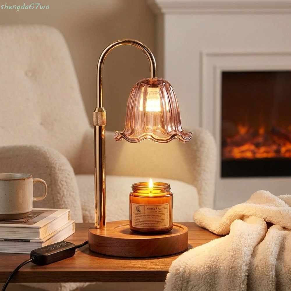 Lâmpada SHENGDA , Aquecedora De Velas Com Altura Ajustável Temporizador , Aprendizagem De Derretimento Perfumadas Vintag