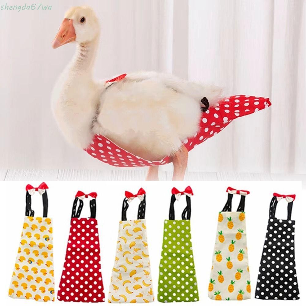 Fralda De Pato Para Animais De Estimação SHENGDA , Pano De Fofo E Vestível , Fantasia De Aves Com Laço Ajustável Reutili