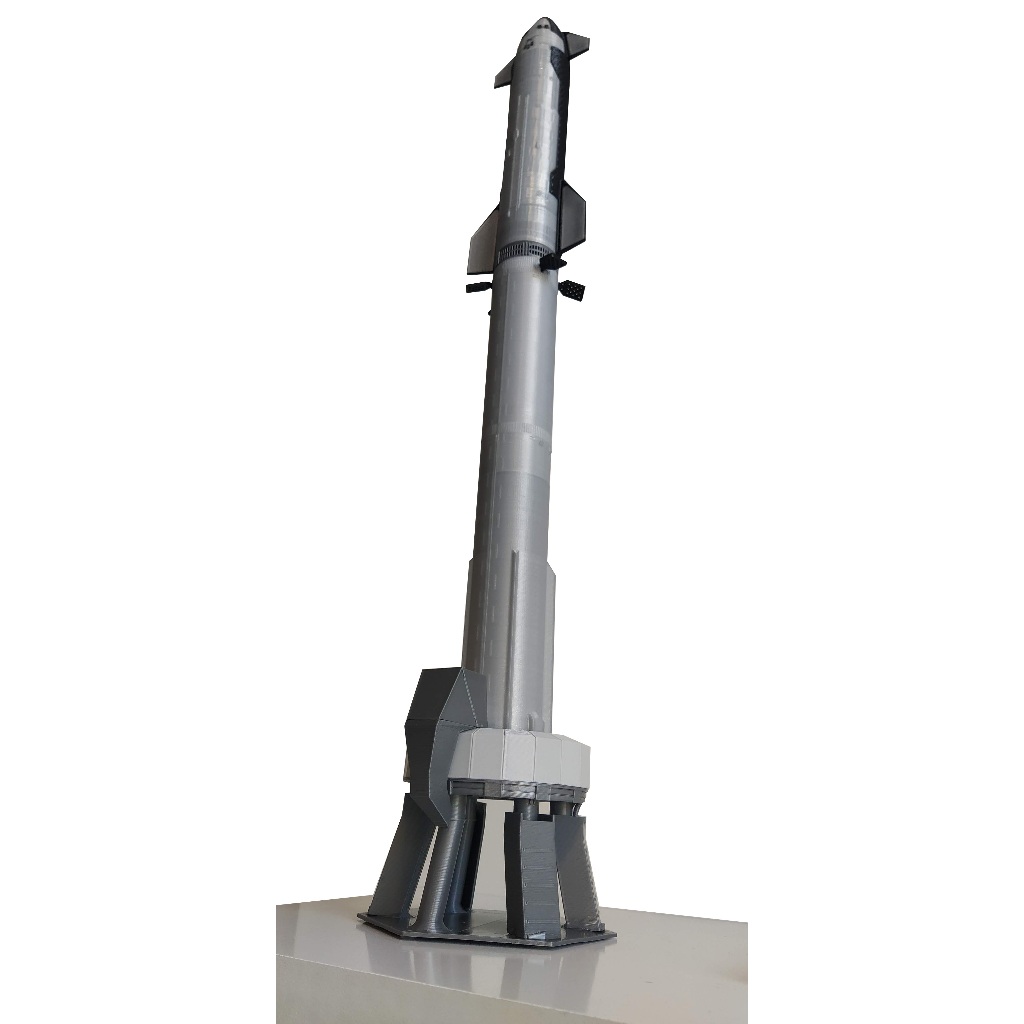Modelo Starship com Superheavy ( 1:200 ) - Altura 67cm