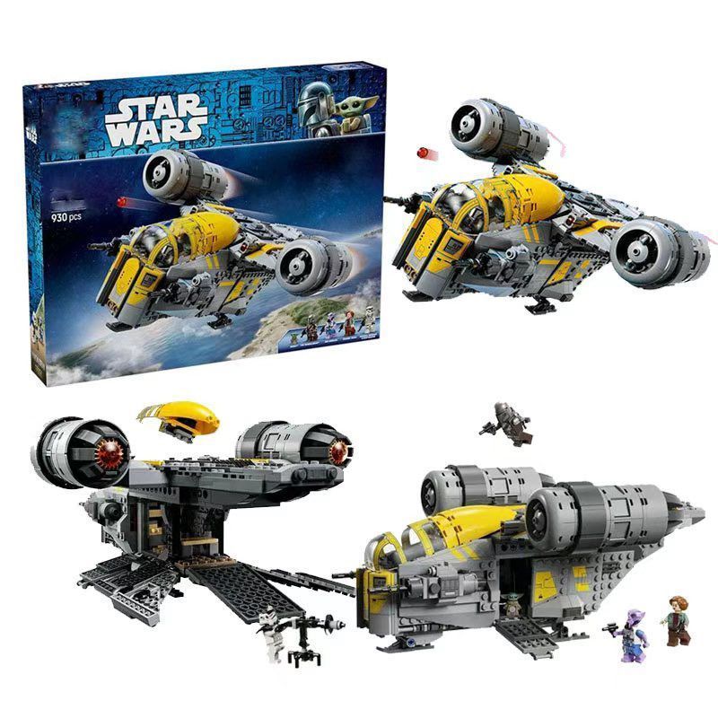930 pçs navalha coroa Starship Star Wars menino montado blocos de construção compatível Lego brinquedos crianças present
