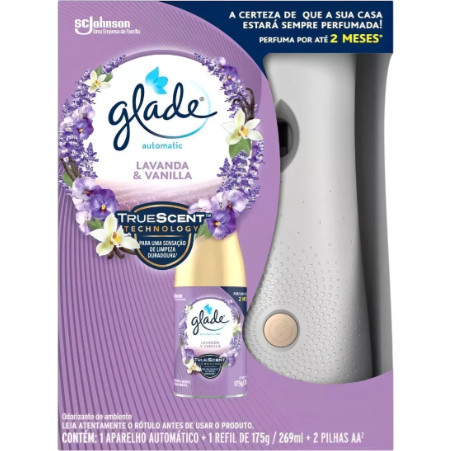 Glade Automatic lavanda e vanilla aparelho mais refil de 269ml
