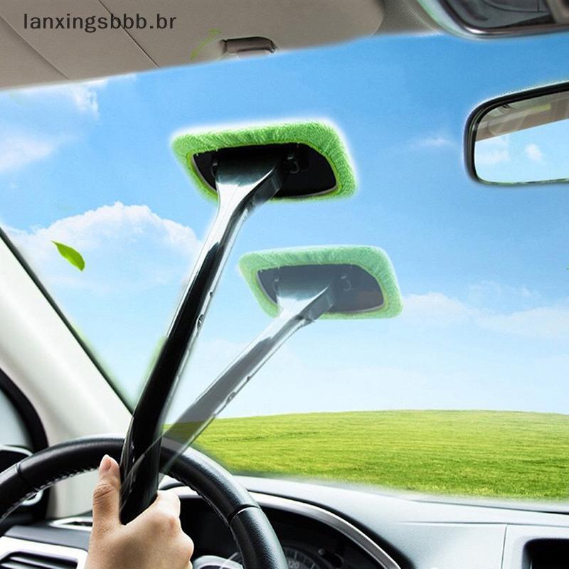 [LAX] Kit De Escova Para Limpeza De Janelas De Carro , Ferramenta De Lavagem-Brisa Interno , Limpador De Vidro Automátic