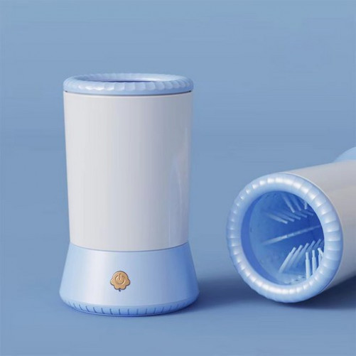 Automatic Dog Paw Washer Small/Medium For Pets Deep Cleaning, Blue/White, 1 Unit