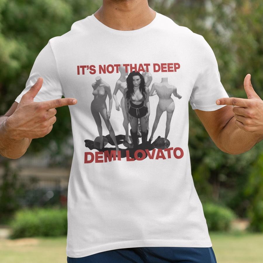 Camiseta Demi Lovato Estampada Feminina It’s Not That Deep Pop Rock Streetwear
