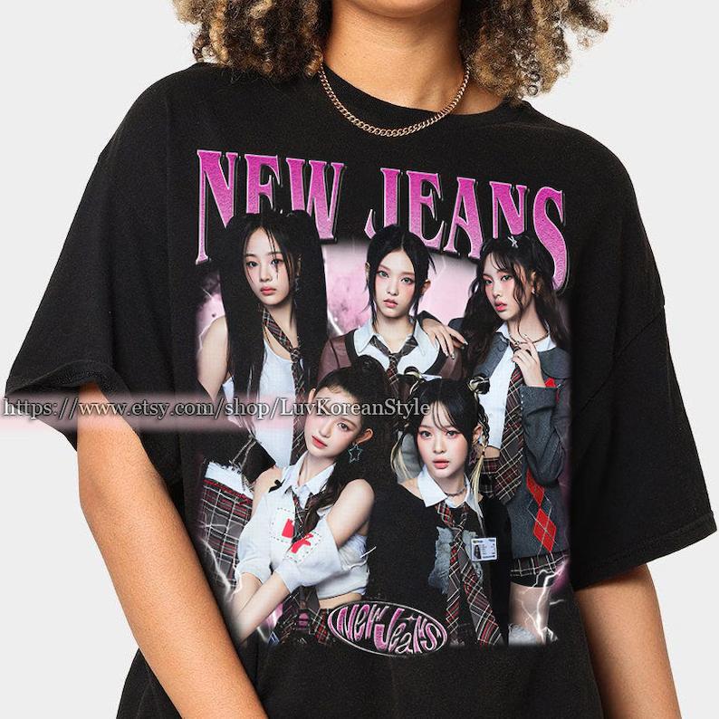 Camiseta  Unissex Algodão New Jeans 90's Kpop