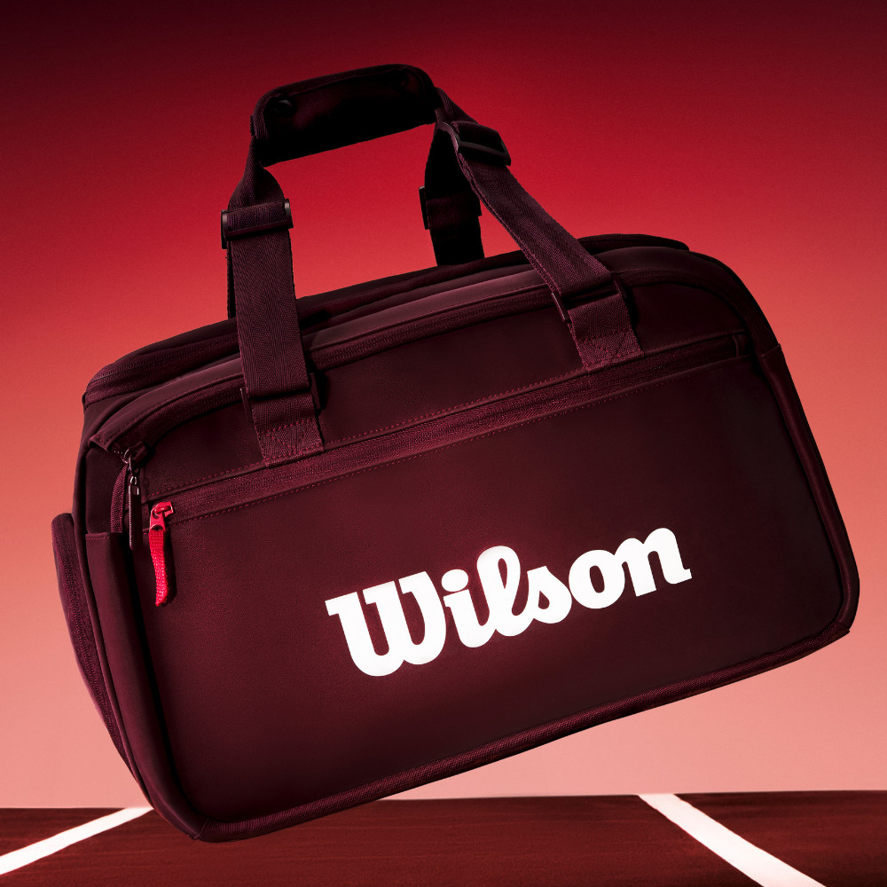 Bolsa Wilson Defyer Redline V1 Small Duffel Vermelha para Calçado e Equipamentos