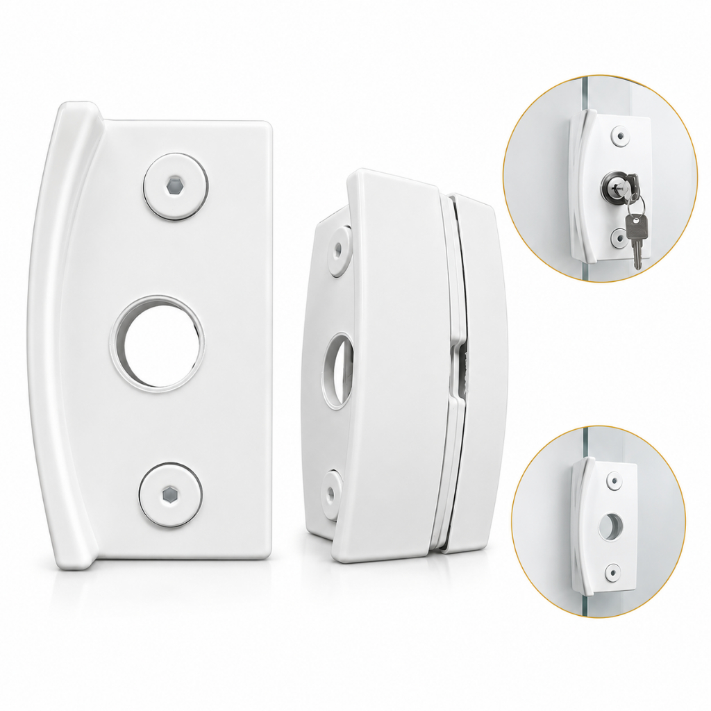 Fechadura 3530 Para Porta De Correr Vidro Sem Miolo VV. - Fast Vidros