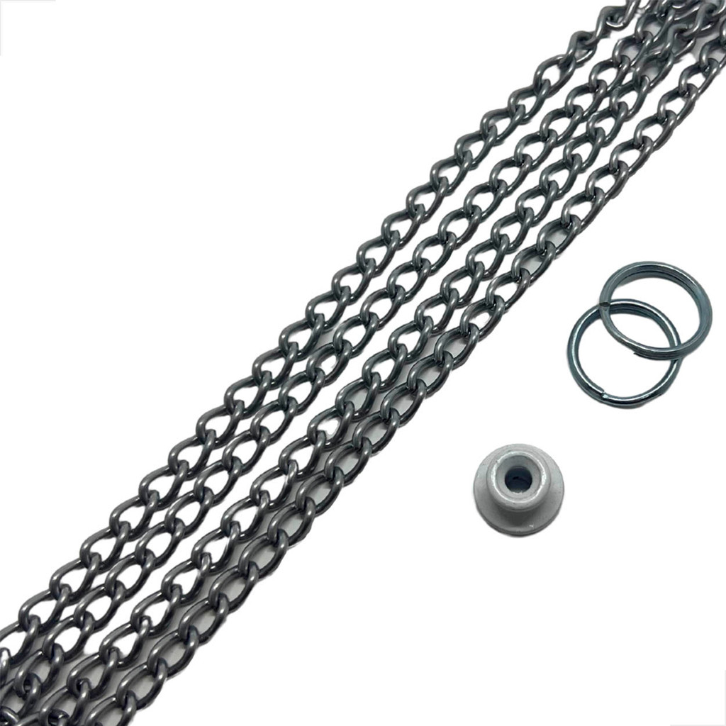 Corrente Argola Calota P/ Janela Basculante Aluminio Fosco - Fast Vidros