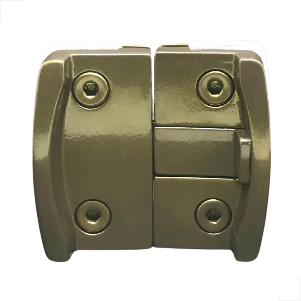 Bate Fecha 1570 Mini P/ Janela De Blindex V/v Metal Bronze - Fast Vidros