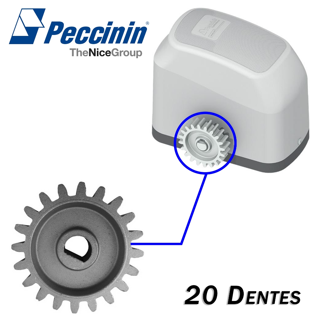 Coroa Engrenagem Externa Motor Gatter Fast Peccinin - 20 Dentes