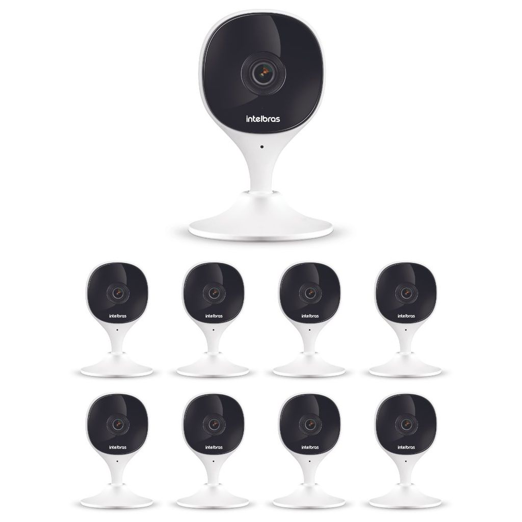 Kit 9 Câmeras Wi-Fi Inteligente Com Alarme e Armazenamento em Nuvem iMX C Intelbras