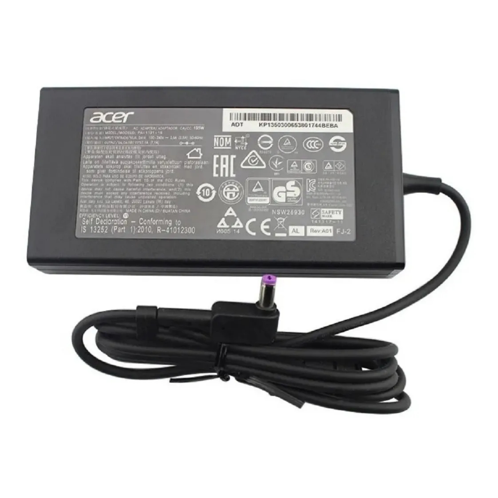 Carregador Para Acer Gamer Predator Nitro 5 19v 7,1a 135w