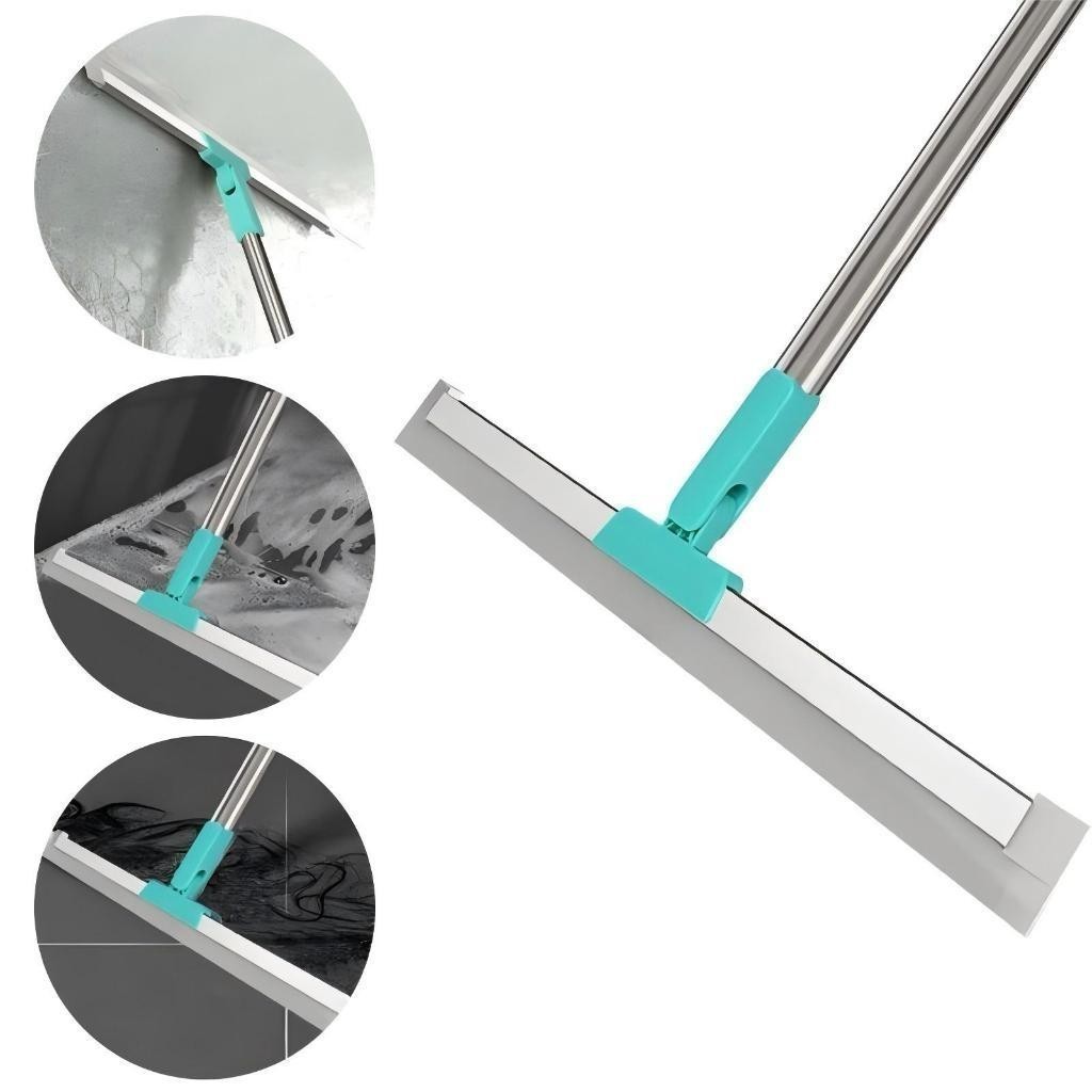 Multipurpose Silicone Squeegee 120cm--140cm 2 in 1 Broom and Glass Cleaner for Wet and Dry Use