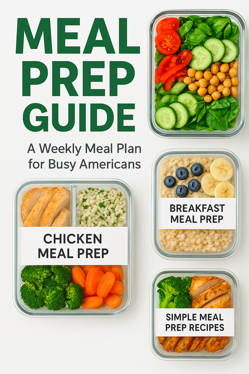 Meal Prep Guide – Weekly Meal Plan for Busy People (Printable PDF)