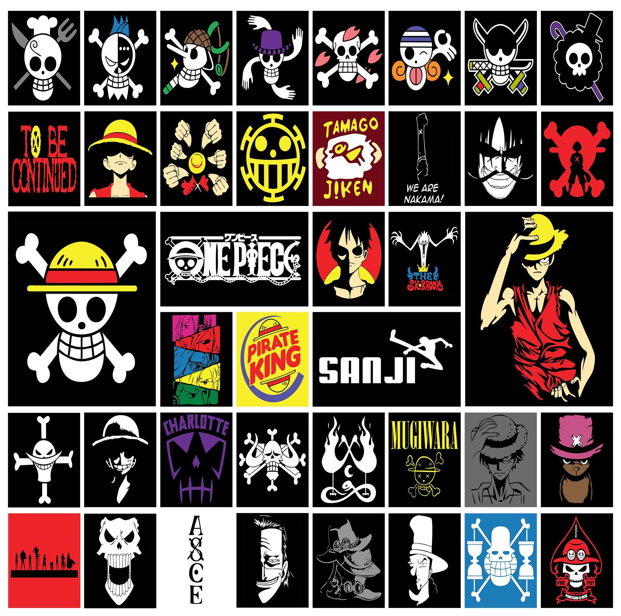 One Piece 40 Vector Pack SVG EPS DXF PDF STUDIO3 JPG PREVIEWS