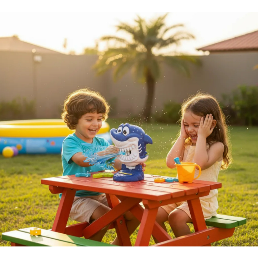 Jogo Interativo Tubarao Splash Agua Divertido Infantil Presente Original