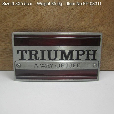 Fivela para Cinto Triumph Motos Triple Custom Bobber Street Mc