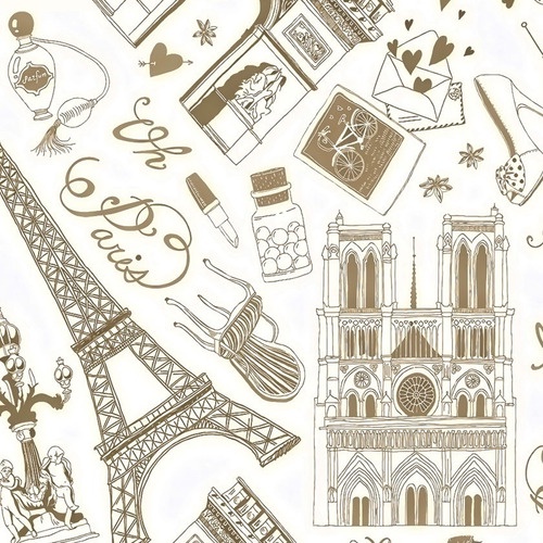Papel De Parede Adesivo Casual Paris Ca13