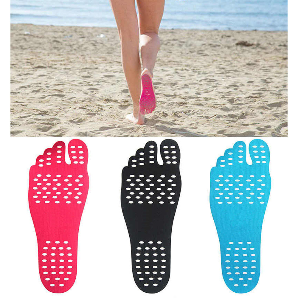 Par Palmilha Proteção de Sola do Pé Colante Auto Adesiva Para Praia Piscina Alfalto Grama Easy Sole