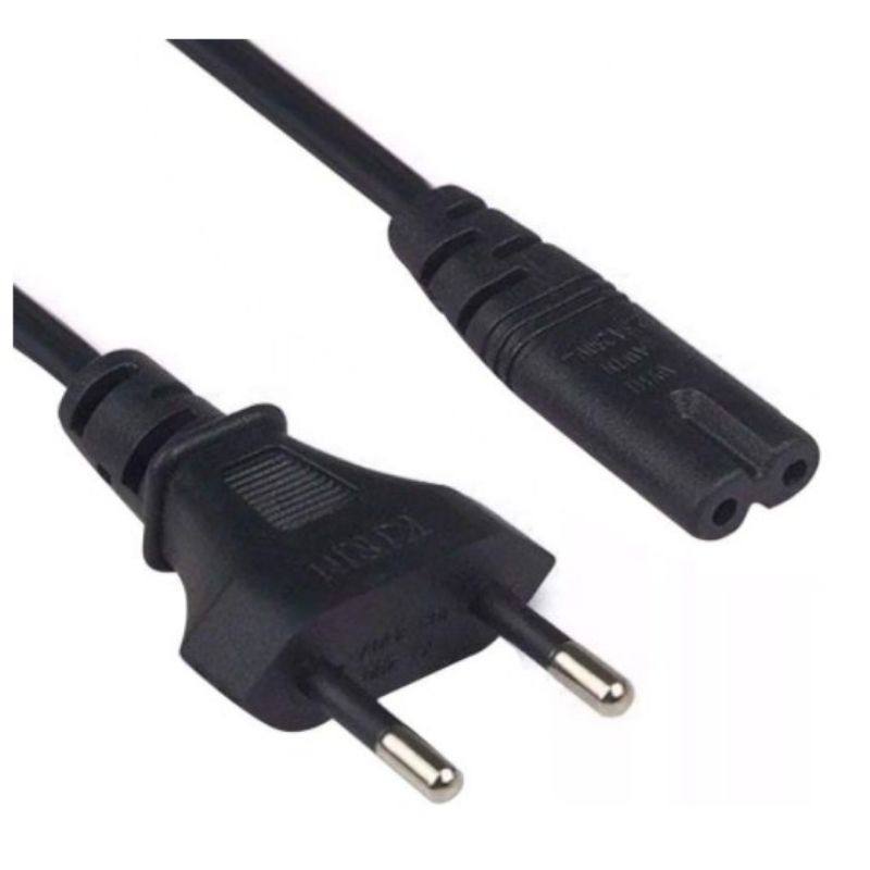 Cabo De Força Energia Bipolar 8 Fonte 1.5M Bivolte Para Notebook Impressora Radio
