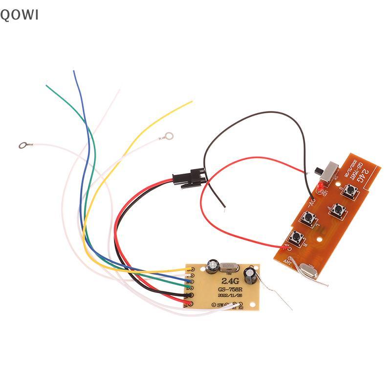 qo 2.4G 4CH RC Circuito De Controle Remoto PCB Transmissor E Placa Receptora Brinquedos Antena Sistema De Rádio br