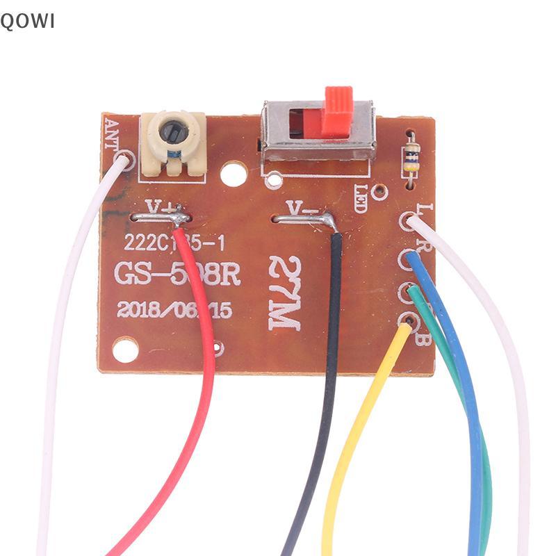 qo 4CH RC Controle Remoto 27 Mhz Circuito PCB Transmissor E Placa Receptora Com Antena Sistema De Rádio Para Carro Brinq