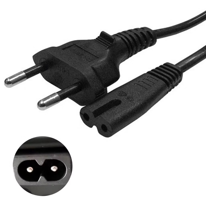 Cabo De Força Energia Bipolar 8 Fonte 1.5 Metro Para Notebook Impressora Radio Bivolt 110/220v