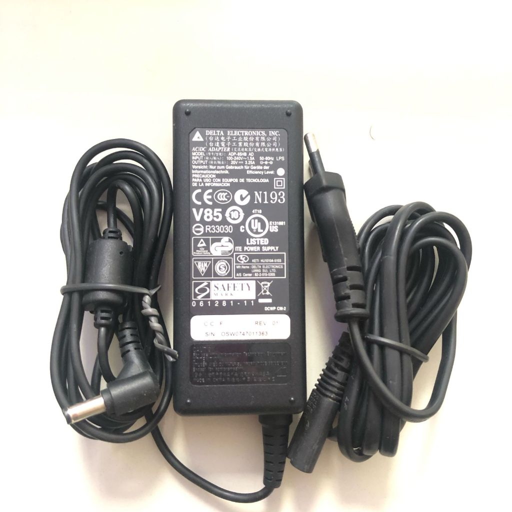 Fonte Carregador Delta 20v 3,25a Modelo ADP-65HB