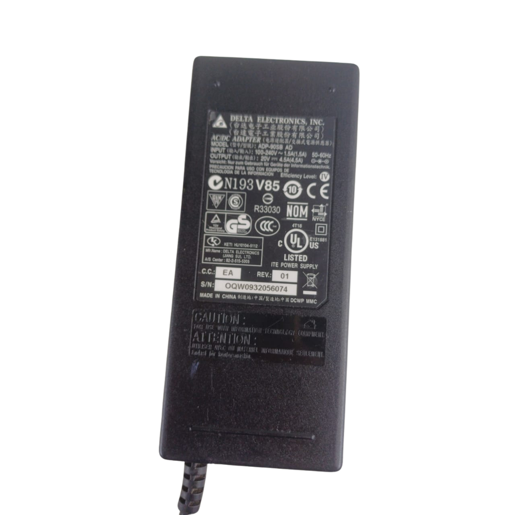 Fonte Original Delta 20v 4.5a Adp-90sb Ad P/ Notebook Preto usado