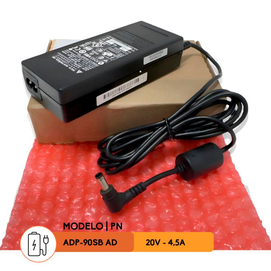 Adaptador Fonte Carregador 20V 4.5A 90W Delta ADP-90SB Original Bivolt