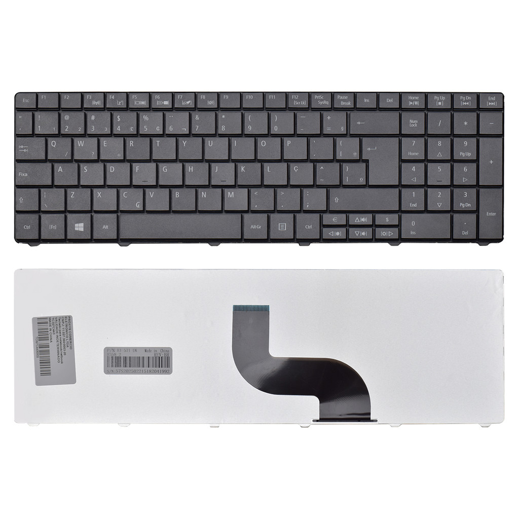 Teclado para Notebook compatível com Acer Aspire E1-571 ABNT2