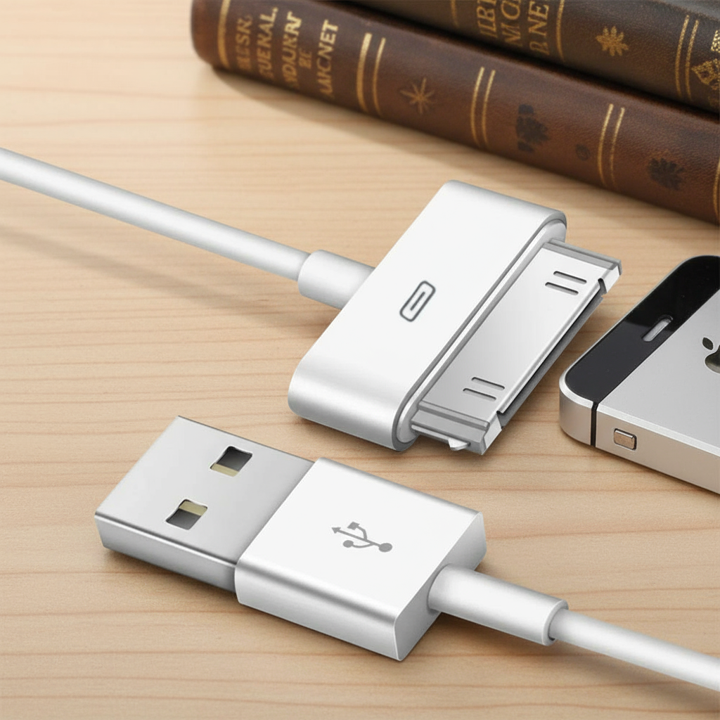Cabo Adaptador Carregador USB para iPhone 4 4s 3G 3GS iPad 1 2 3 iPod Nano Touch