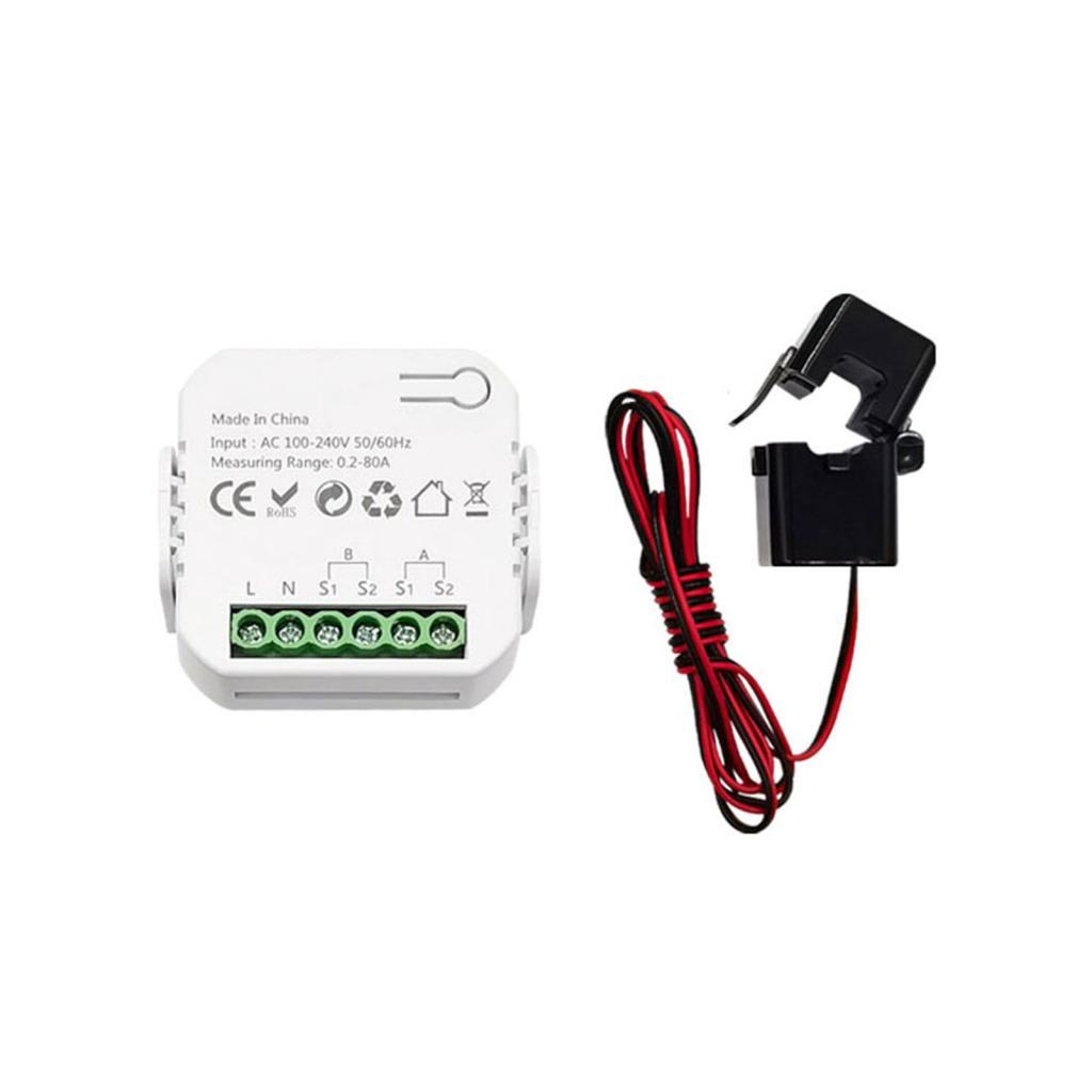 Tuya ZigBee Energy Switch Multifuncional Power Vole Current Meter Aplicativo para celular Estatísticas em tempo real