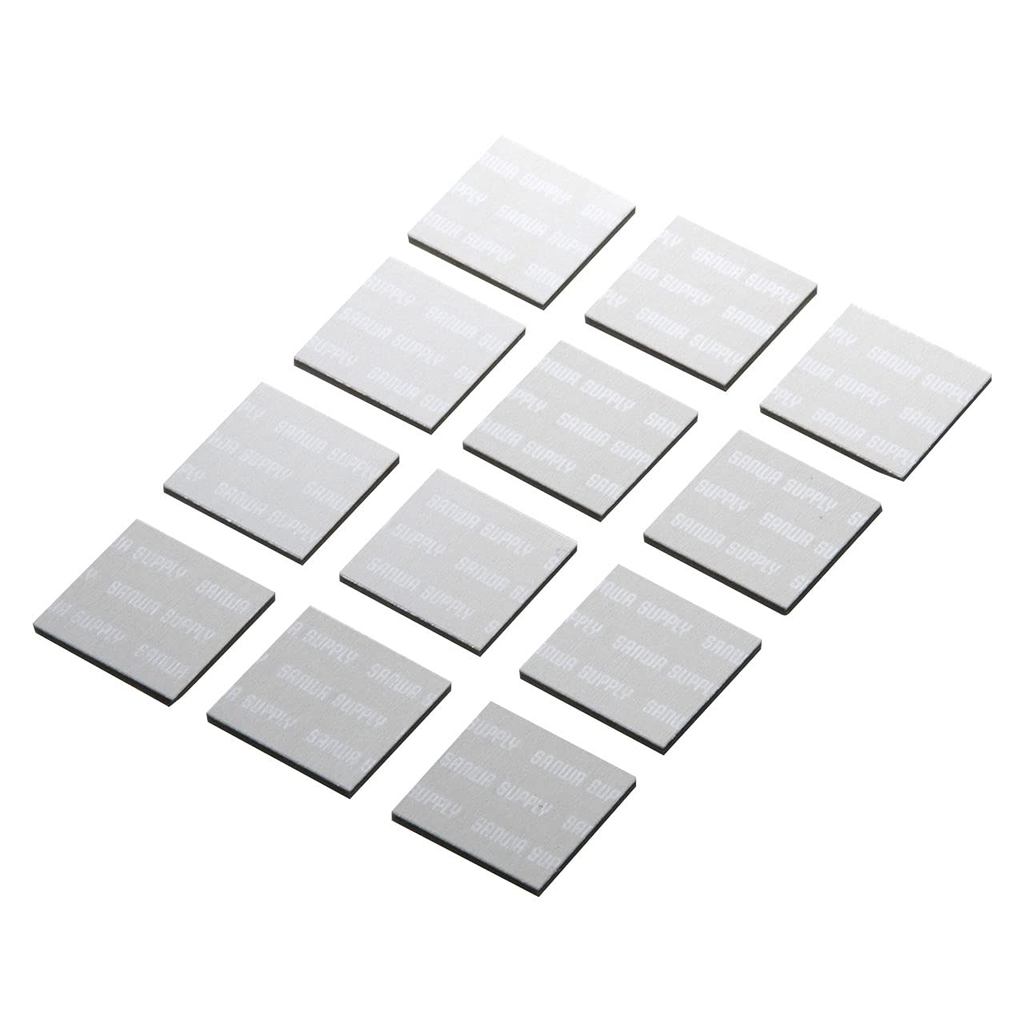 Sanwa Supply Almofada de resfriamento para laptop x 12 peças Placa de alumínio com dissipação de calor prata TK-CLNP12SV