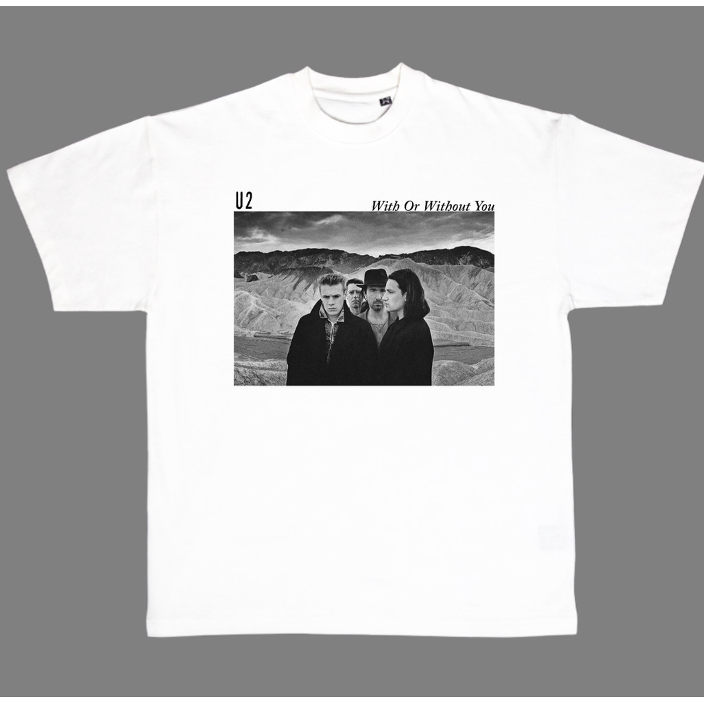 Music.Soul Camiseta Unissex U2 Banda Irlandesa Rock Joshua Tree With Or Without You Estilosa Confortável Atemporal Retrô