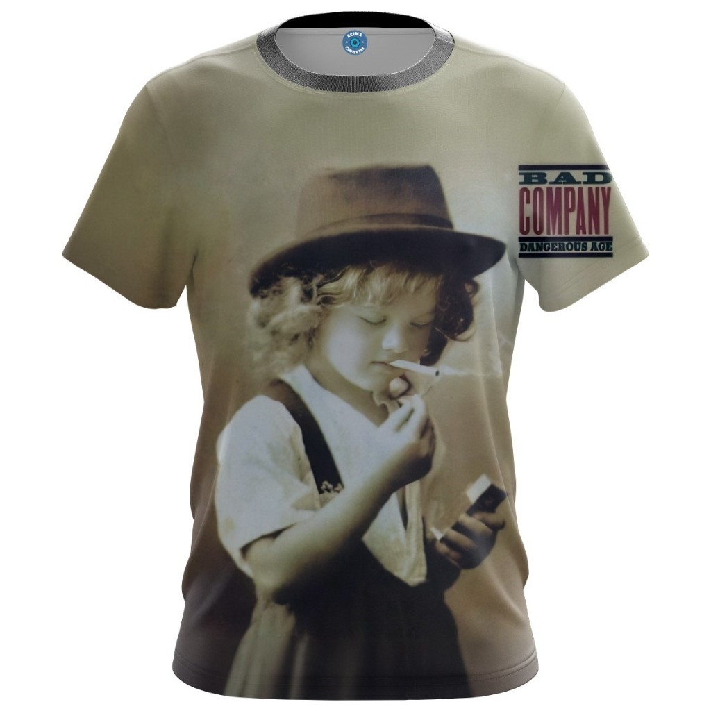 Camisa Camiseta Dangerous Age - Bad Company - No Smoke Without a Fire