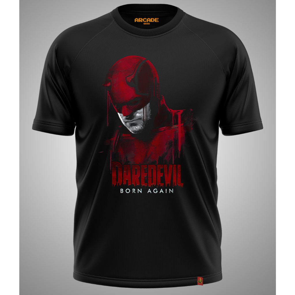 Camiseta Series Demolidor Born  Devil Again Hell's Kitchen Rei do Crime Man without fear Dare devil
