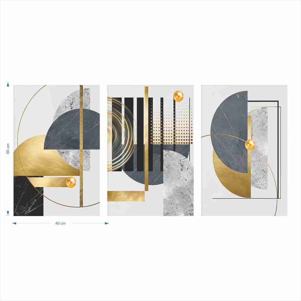 QUADRO DECORATIVO - GEOMÉTRICO  SEM PENA - GEOMETRIC WITHOUT FEATHER NOW -